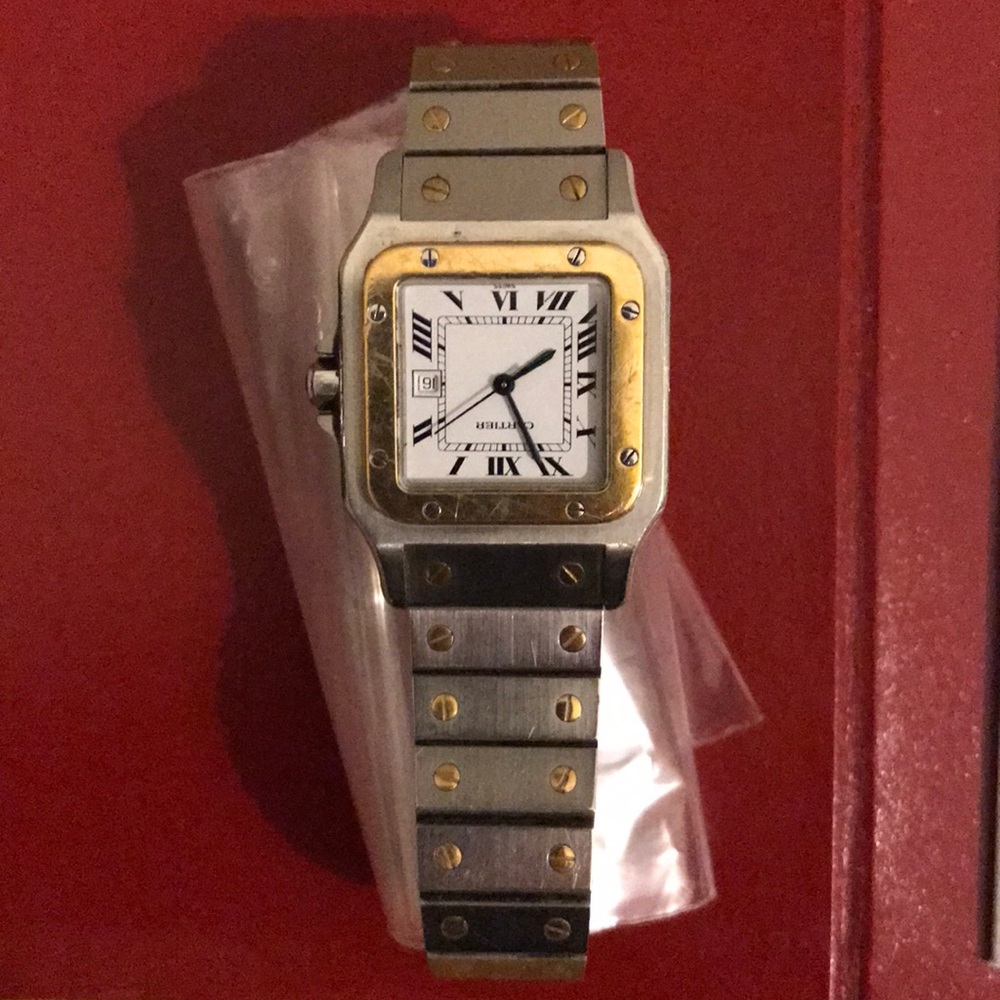 ‘88 Cartier Santos 18K/SS Men’s vintage automatic
